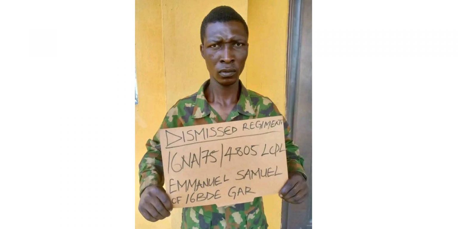 Army dismisses soldier over armed robbery, handed over to police