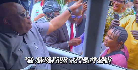 Adeleke employs roadside puff-puff hawker as Govt House chef