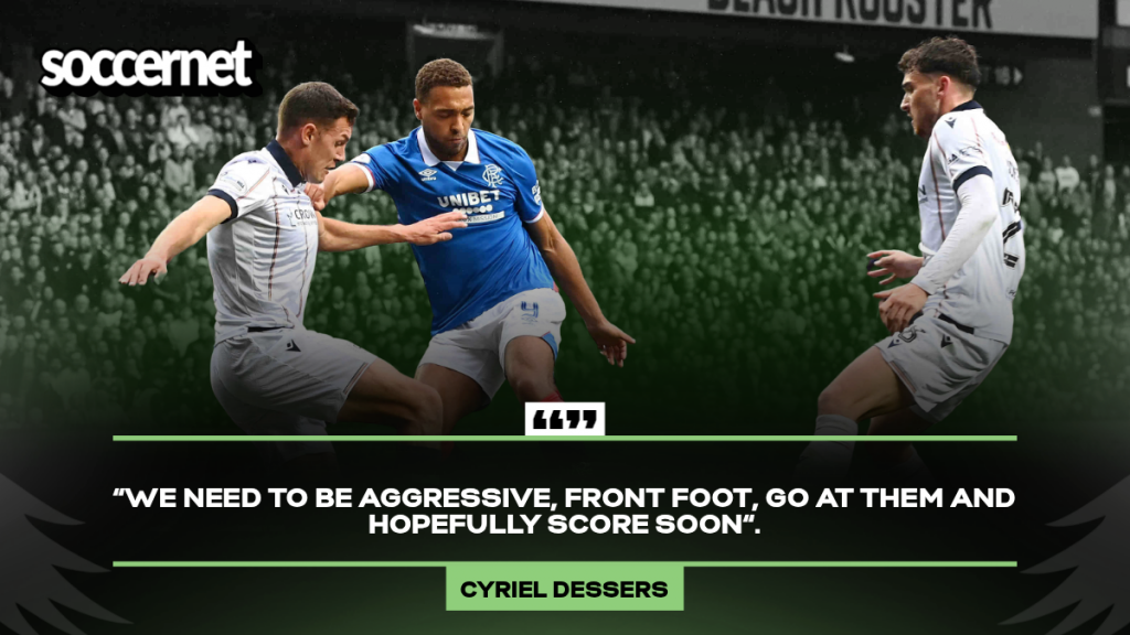 Rangers’ Dessers highlights Plzen plans following Dundee mishap