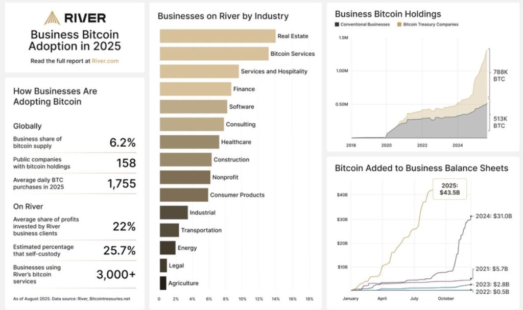 Businesses Buy 1,755 Bitcoin Daily, Adding $1.3 Trillion in 20 Months – BTC Above $125K Next?