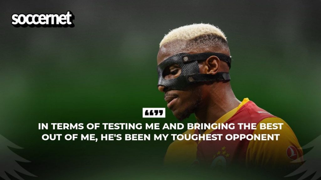 ‘He’s been my toughest opponent’ — Ghana defender reacts to Victor Osimhen’s exploit in Turkey