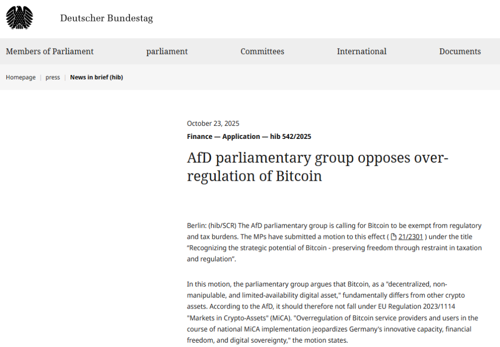 Germany Pushes for Bitcoin — Could Berlin Be the Next to Adopt BTC?