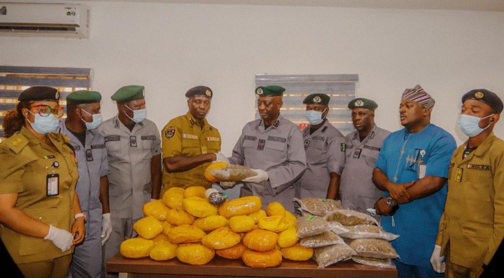 Customs seizes over 166 wraps of cannabis, Canadian loud in Owerri