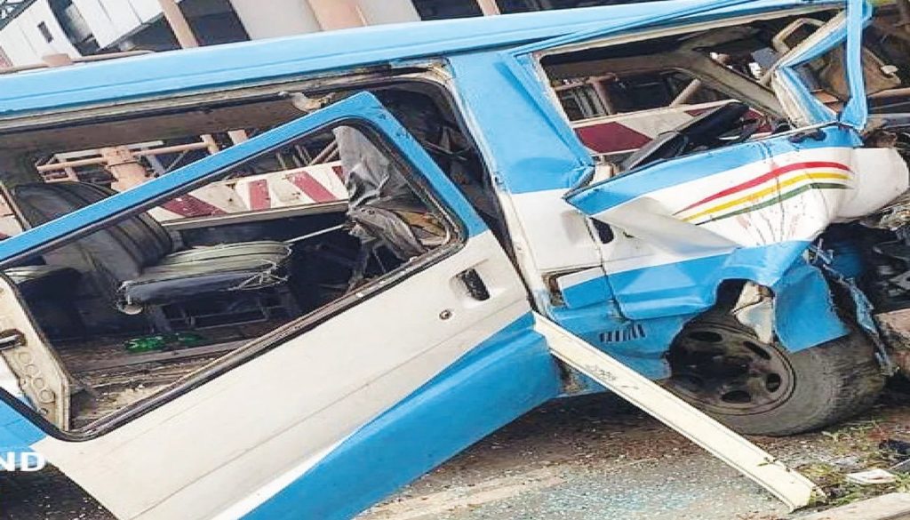 Five hospitalised in Lagos road crash