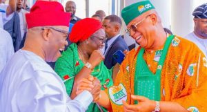 Akpabio welcomes ex-PDP adviser Enoidem to APC in A’ibom