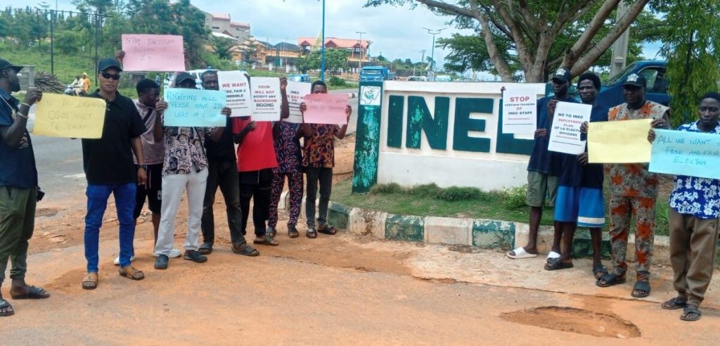 CSO Protests Osun INEC Staff Redeployment Ahead of Poll