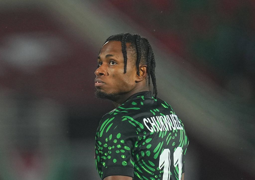 Chukwueze gets support from Super Eagles stars, NFF at mother’s burial – Watch
