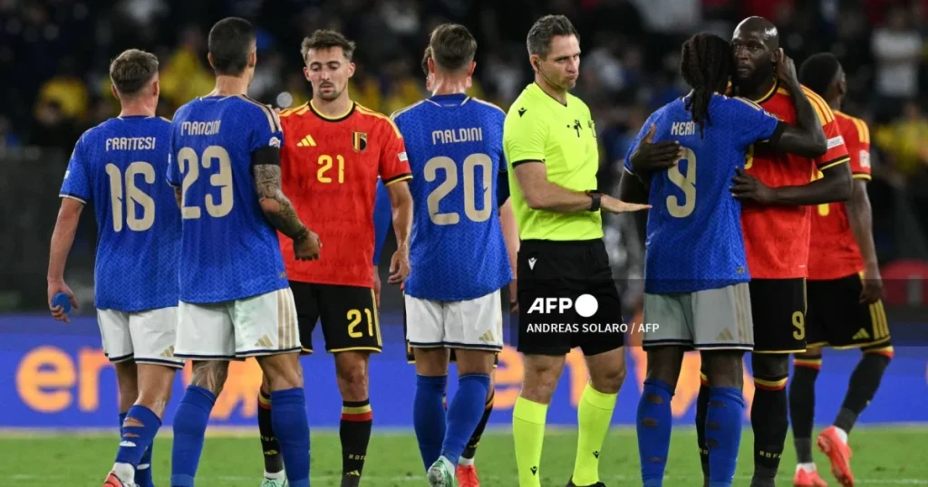Mancini’s Italy return ends in 2-0 defeat to Belgium