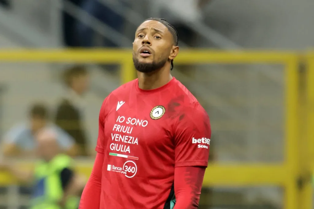 Super Eagles: Maduka Okoye spotted with Cardi B amid late camp check-in