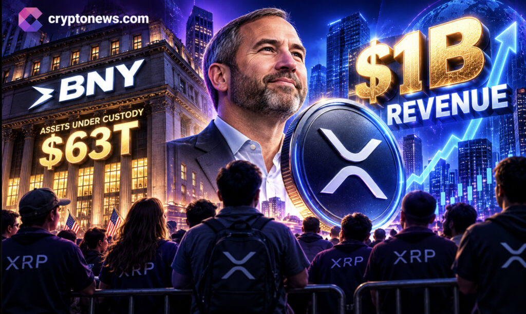 Ripple Closes to $1B Revenue as $63T BNY Adds XRP Custody