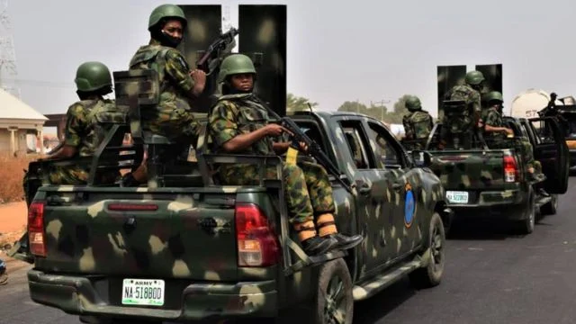 Soldiers arrest two for burning vigilante office in Plateau